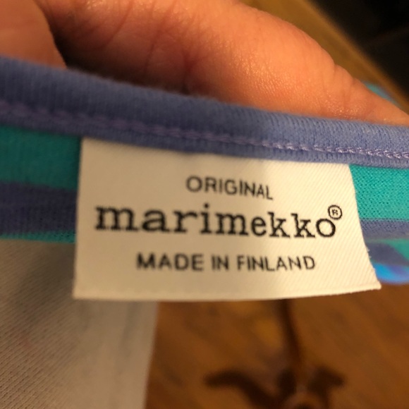 The Original Marimekko Striped Cap Sleeves Dress - Picture 7 of 8